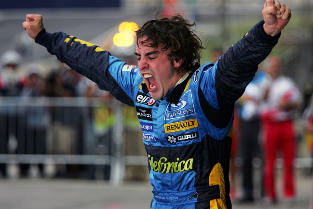 Fernando Alonso picked up his first podium in seven years