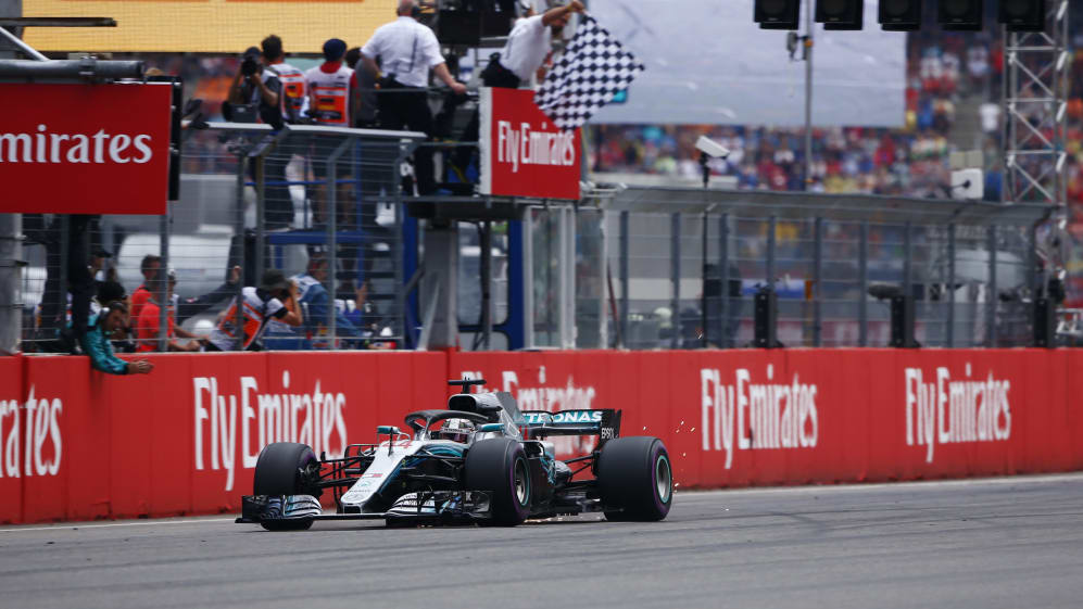 Hamilton takes sensational win as Vettel crashes