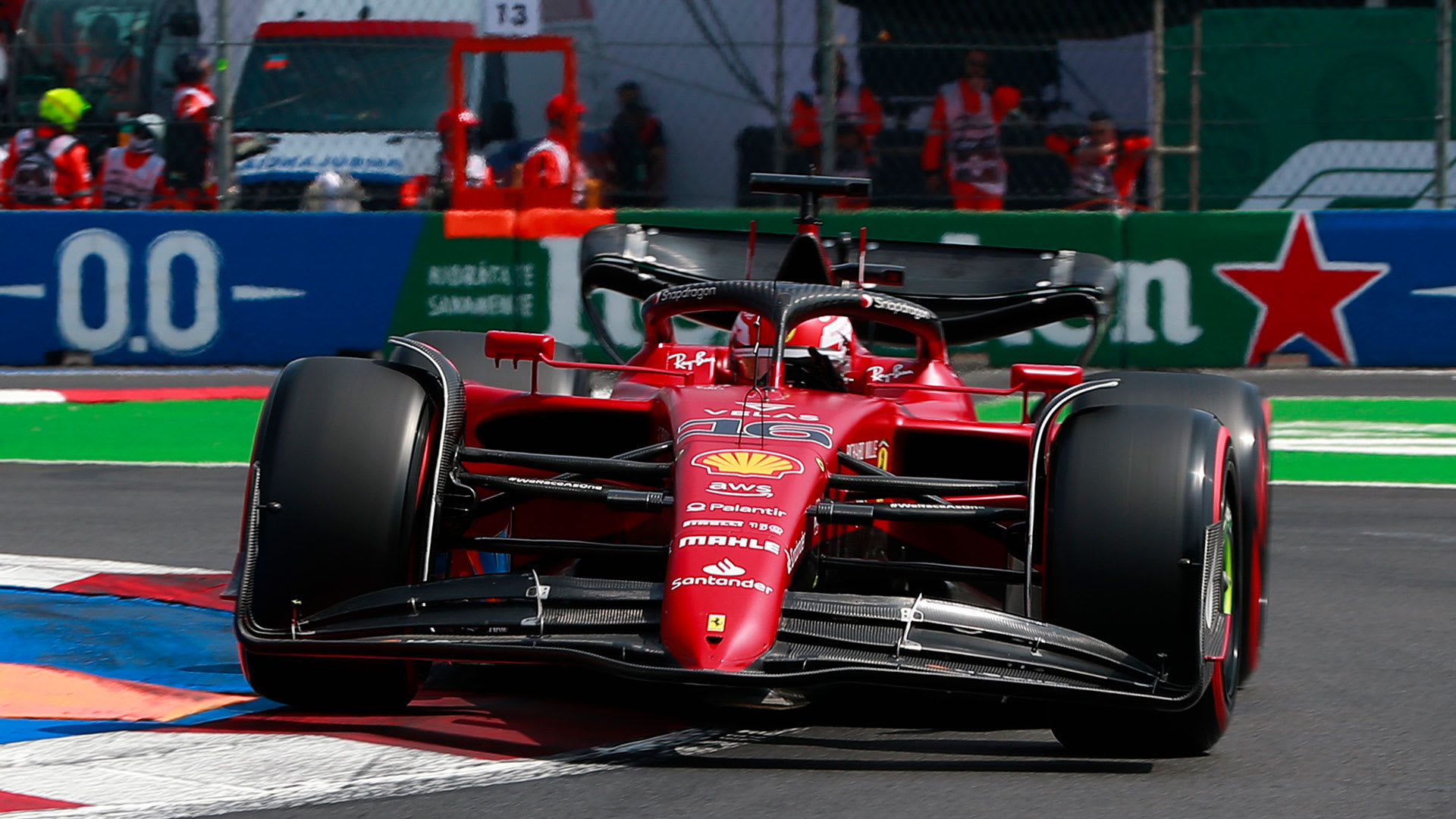 Leclerc reveals problem that prevented pole challenge in Mexico City as Ferrari drivers take P5 and P7 | Formula 1® - Formula 1