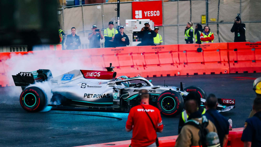 MERCEDES PETRONAS F1 AMG  ON SHOW IN VEGAS