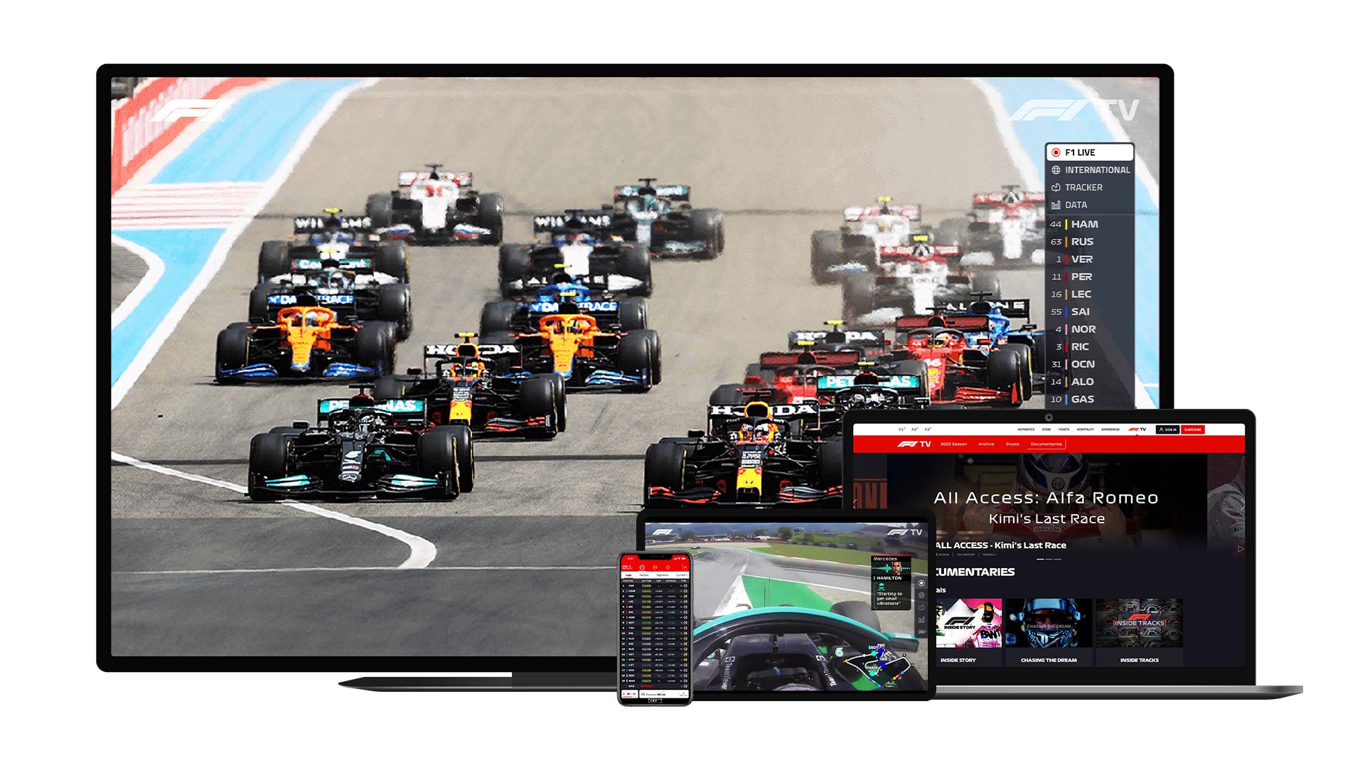 træk uld over øjnene Kæreste synder F1 TV Pro: Test drive F1 TV Pro with a free trial – and see the 2022 season  from every thrilling angle | Formula 1®