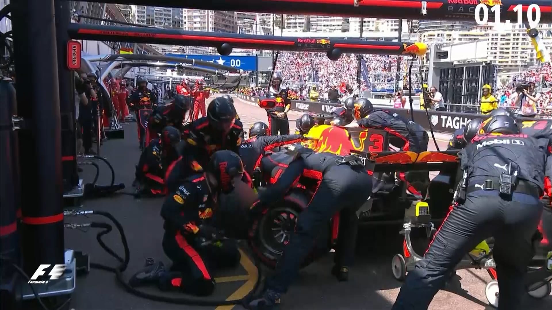 DHL Fastest Pit Stop Award Red Bull rule in Monaco