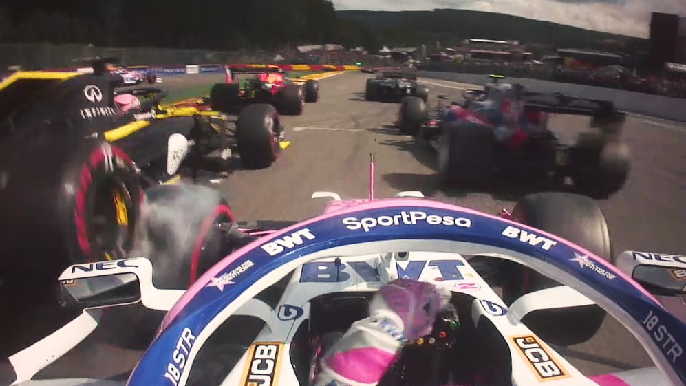 The ultimate hypercut from the start of the Belgian Grand Prix