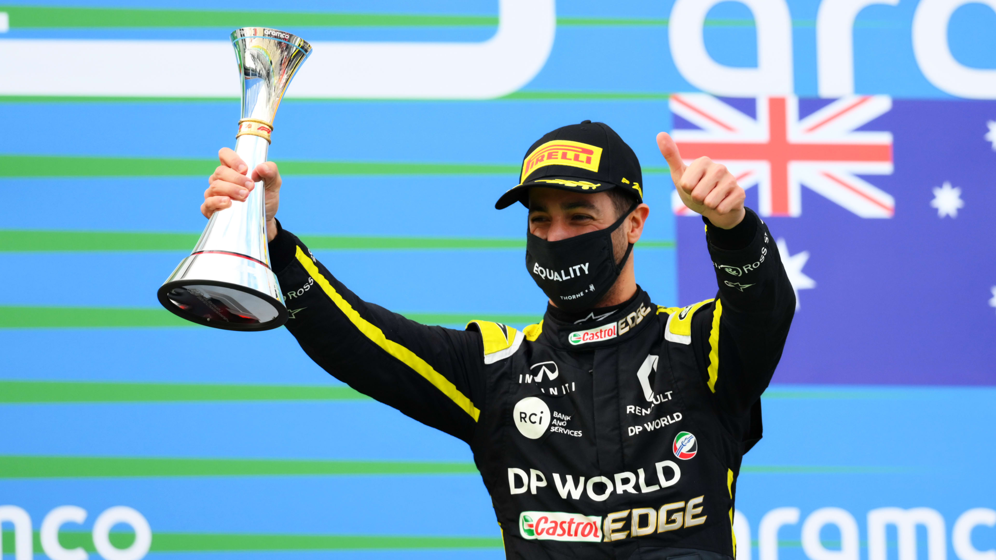 Navy wire action Daniel Ricciardo: Eifel Grand Prix podium 'feels like the first all over  again' | Formula 1®