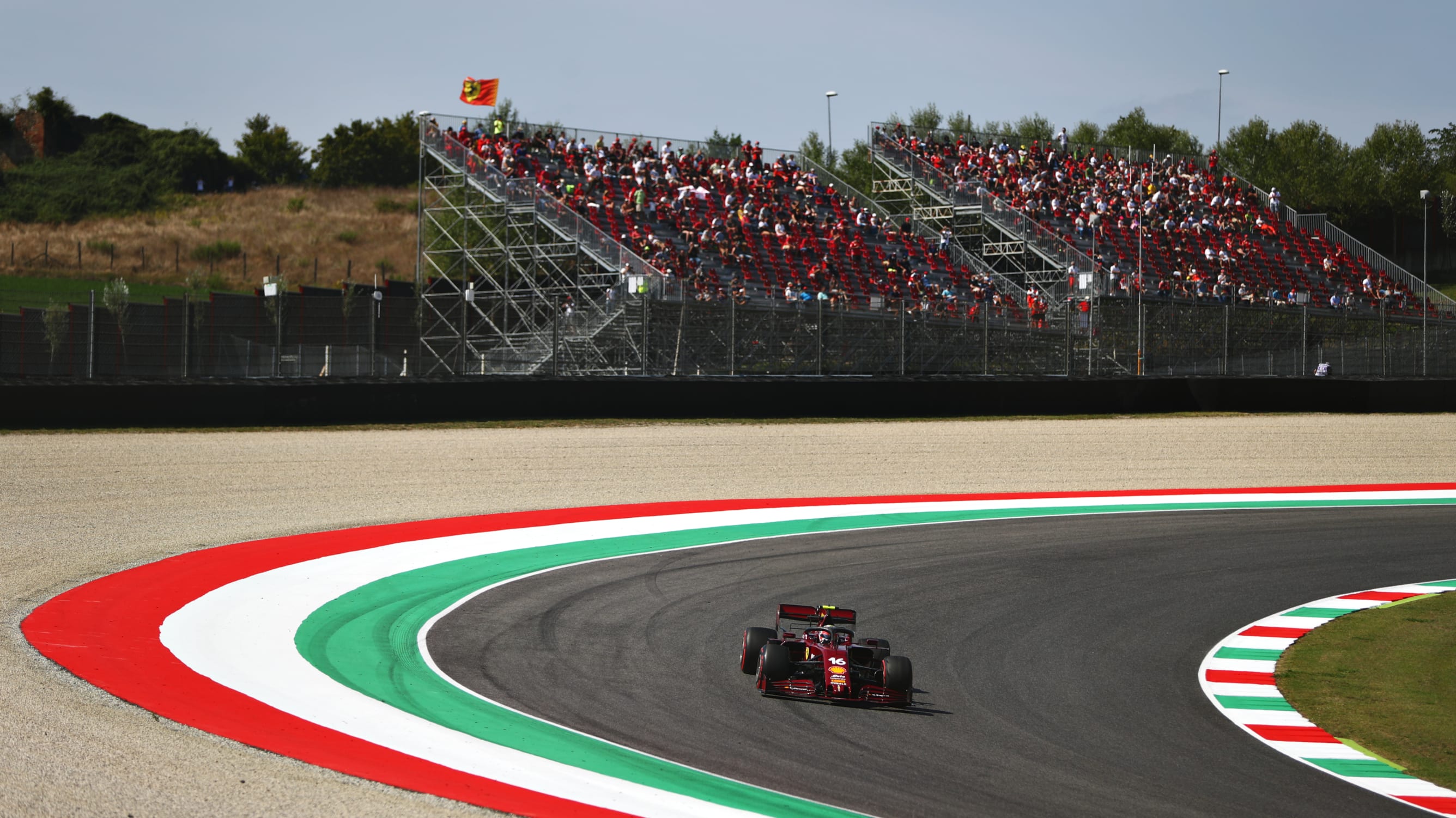 IN PICTURES: Ferrari hit the track with retro-liveried car in Mugello ...