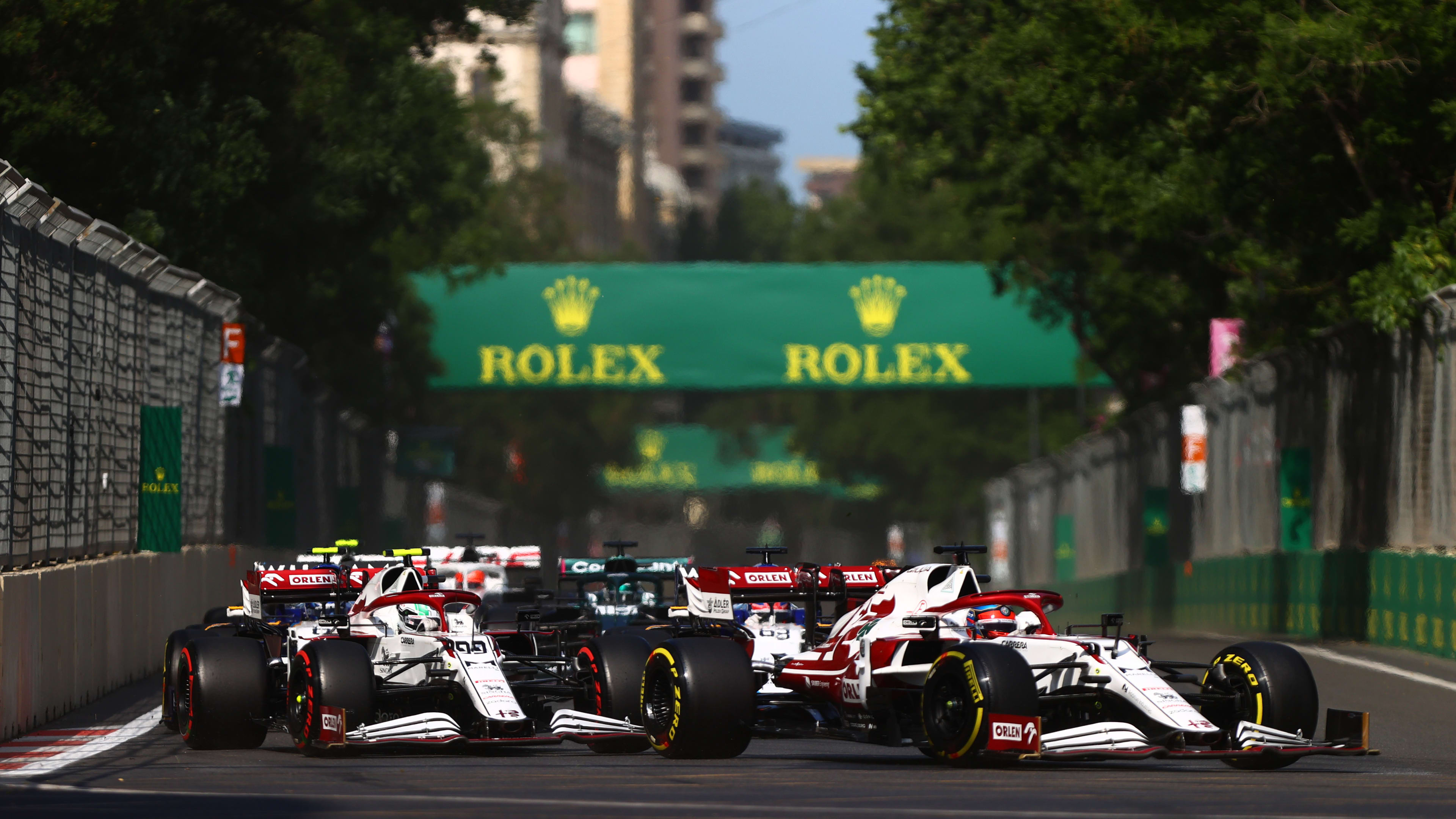 It Was A Bit Hectic On The Restart But We Ll Take The Point Raikkonen Pleased To Get Off The Mark In Baku Formula 1
