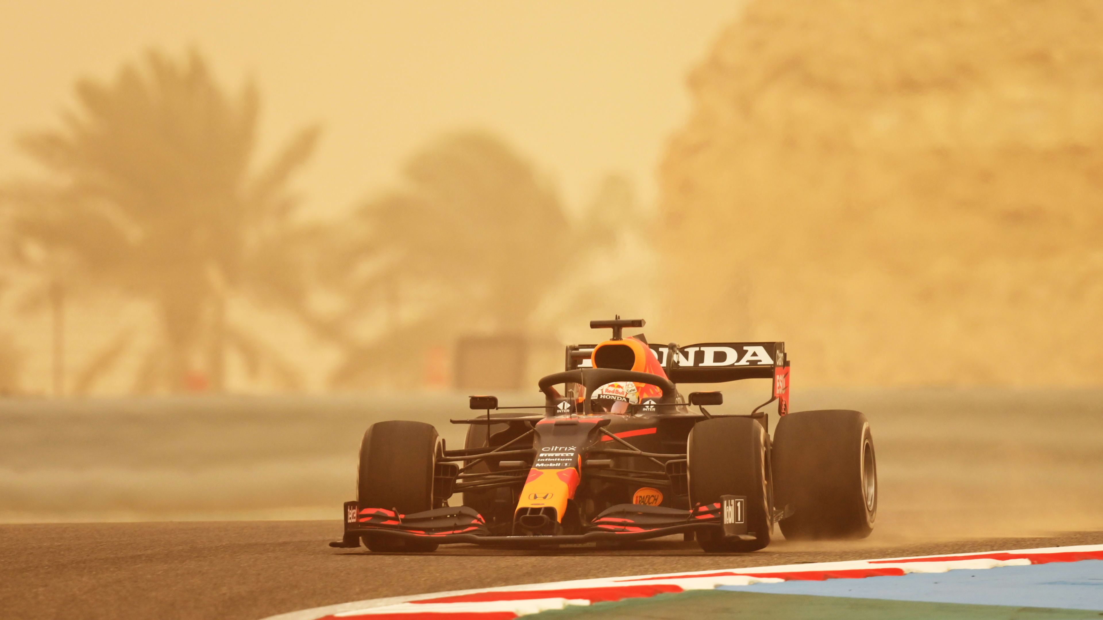 2021 F1 Pre Season Testing Report Day 1 Verstappen Tops Day 1 Of Pre Season Testing As Mercedes Struggle In Sandstorm Hit Bahrain Formula 1