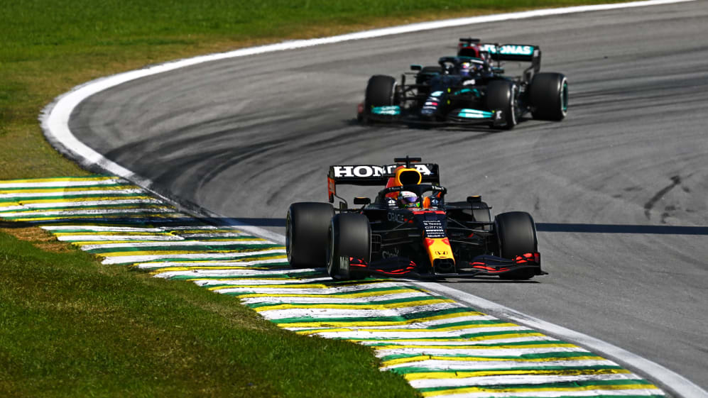 Max Verstappen and Lewis Hamilton  Brazilian Grand Prix