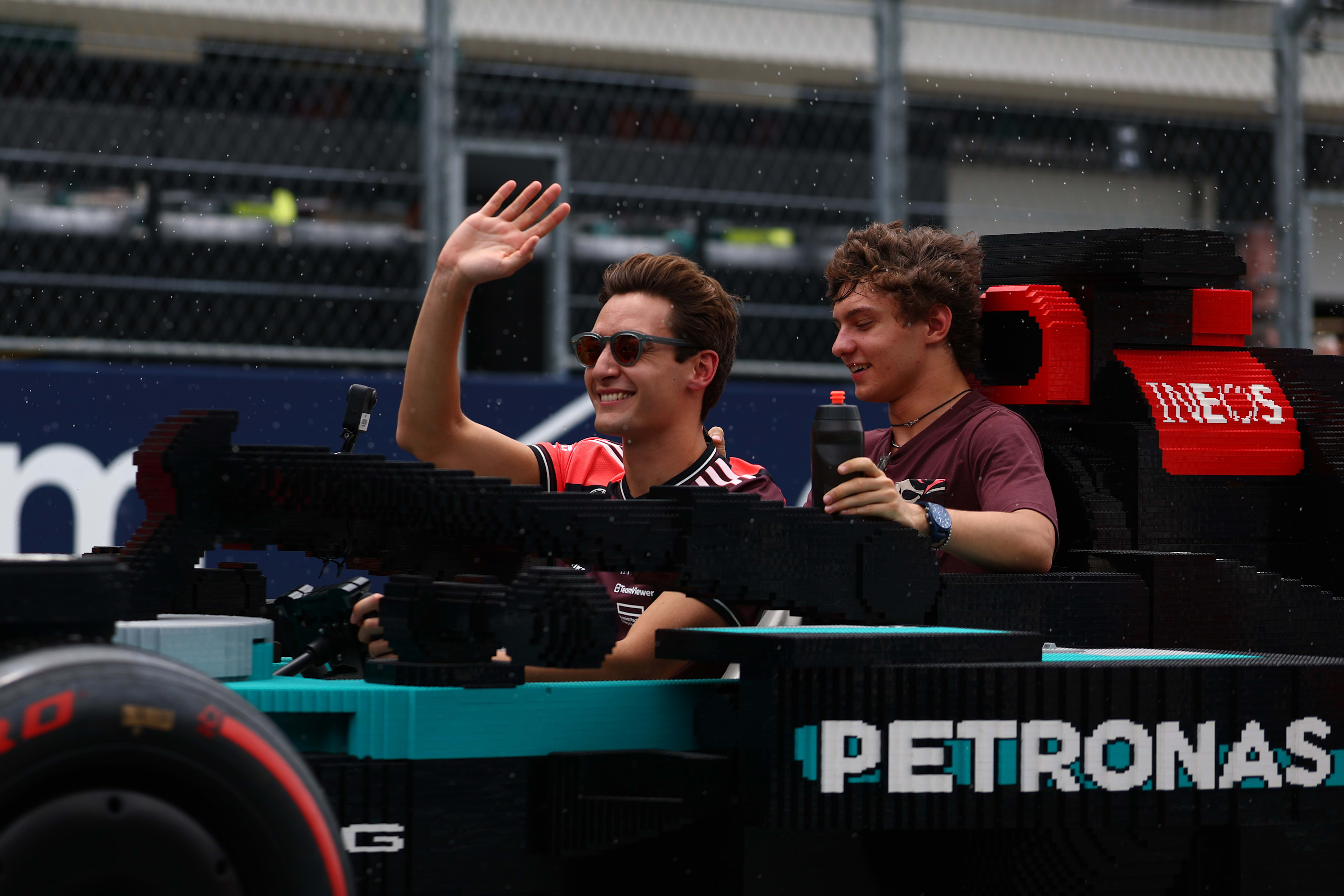 Driveable LEGO big builds welcomed to Miami drivers' parade | Formula 1®