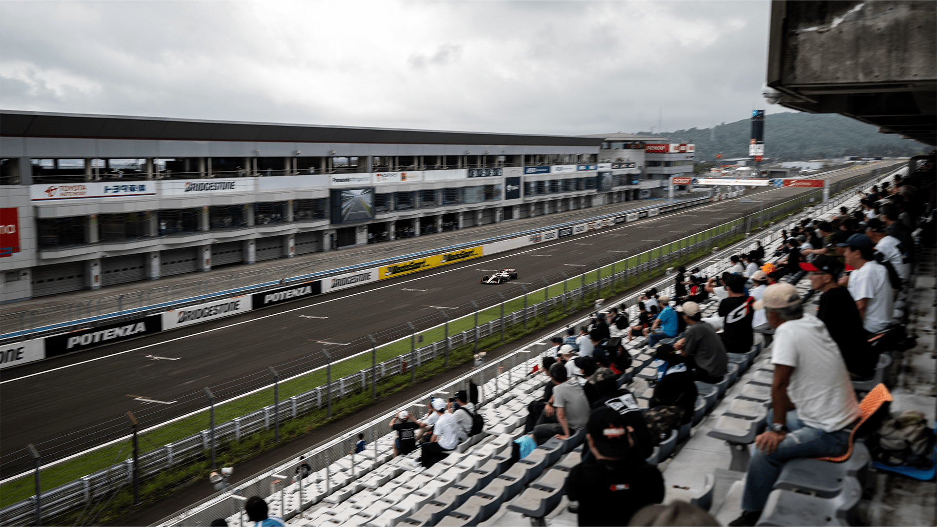 GALLERY: Haas put on another show for fans with special test at
