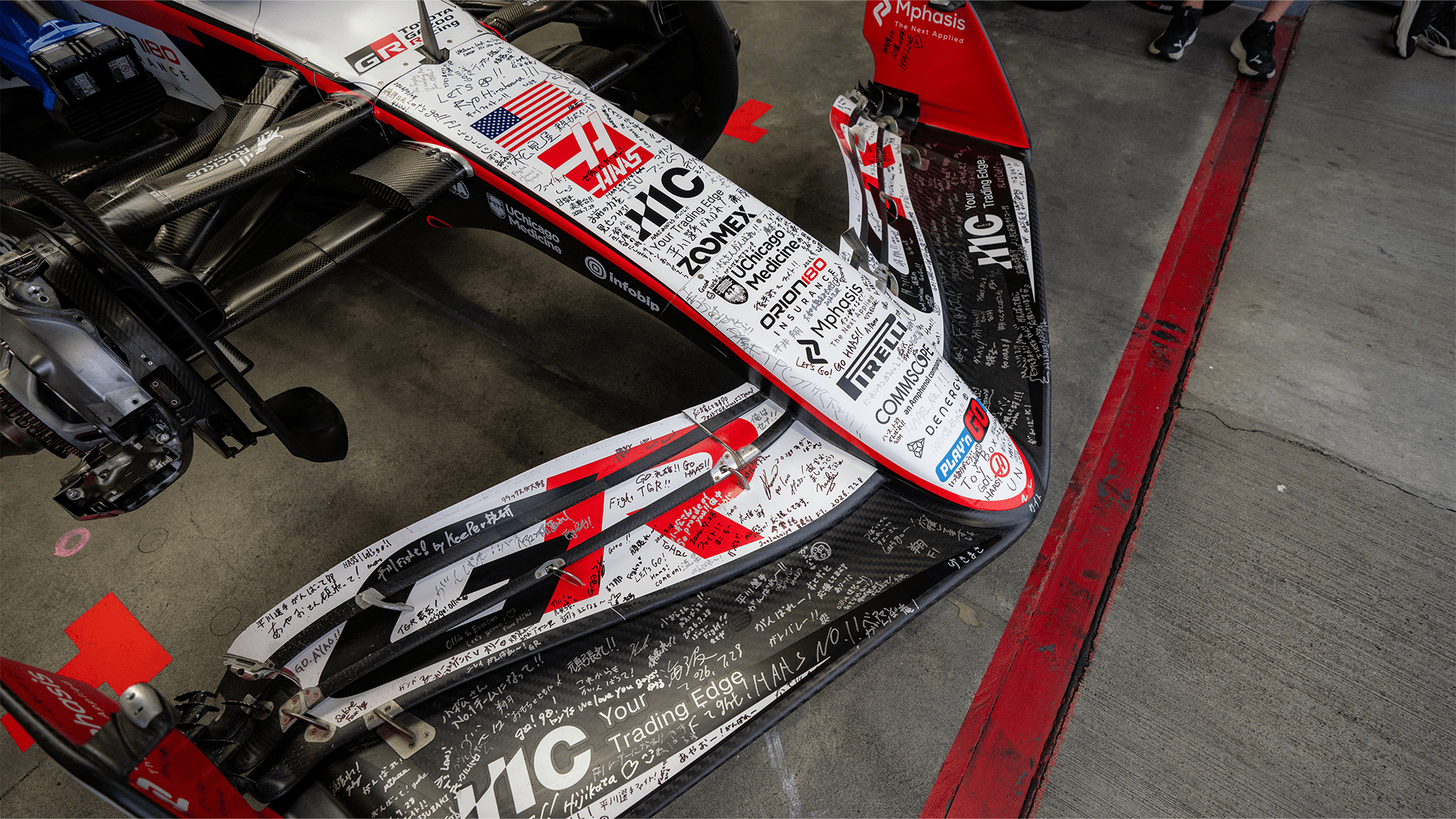 GALLERY: Haas put on another show for fans with special test at